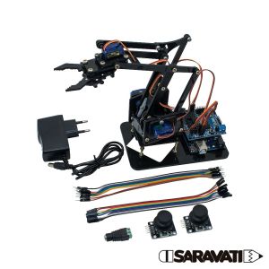 Braço Robótico PS Preto (Kit para montar) Completo