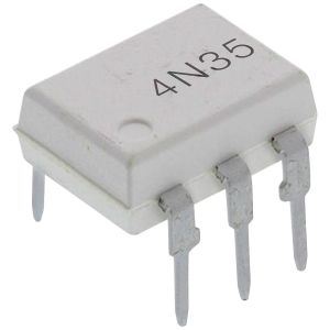 Optoacoplador 4N35 DIP 6 Pin (Branco) 1