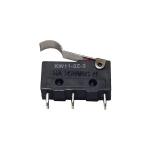 Chave Micro Switch KW11-3Z-3 3T 5A 250V Haste 20mm com Curva 1