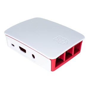 Case Raspberry Pi 3 B / B+ Foundation Branco e Vermelho 1