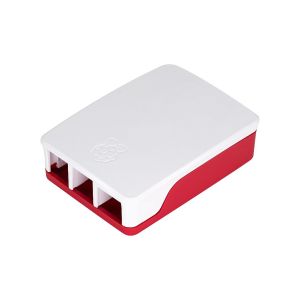 Case Raspberry Pi 4 Foundation Branco e Vermelho 1