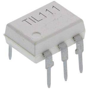 Optoacoplador TIL111 DIP 6 Pin Branco 1