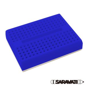 Mini Protoboard 170 pontos com base adesivada Cor:Blue 1