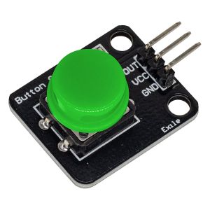 Módulo Botão Switch 12mm Push Button 3 Pinos (Verde) 1